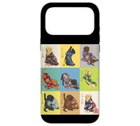 Carcasa para iPhone 17 Pro MAX Perro Kimono Vintage japonés Ukiyo-e Labrador Retriever