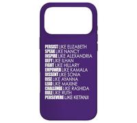 Carcasa para iPhone 17 Pro MAX PERSISTE como LA Regla DE Elizabeth Ruth Persevere KETANJI KBJ Meme