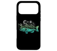 Carcasa para iPhone 17 Pro MAX Pesca Bass Fish Mountain Star Fisherman Art Hombres Mujeres Niños