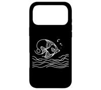 Carcasa para iPhone 17 Pro MAX Pez Volador Arte Lineal Acuarista