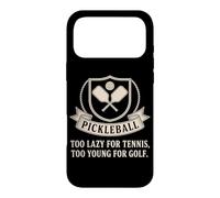 Carcasa para iPhone 17 Pro MAX Pickleball Jugador Too Lazy For Tennis Too Young For Golf