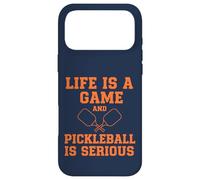 Carcasa para iPhone 17 Pro MAX Pickleball Life Is A Game Divertido Jugador de Pádel