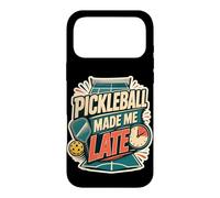 Carcasa para iPhone 17 Pro MAX Pickleball Made Me Late Humor cancha