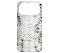 Carcasa para iPhone 17 Pro MAX Piel de Serpiente Blanca y Negra Cool Animal Print Pattern Python