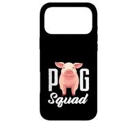 Carcasa para iPhone 17 Pro MAX Pig Squad Team Crew Farmer Group Farm Animal Rosa