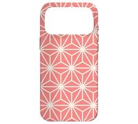 Carcasa para iPhone 17 Pro MAX Pink Beige Cubes Hexagons Triangles Stars Mesh Pattern