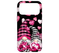Carcasa para iPhone 17 Pro MAX Pink Buffalo Plaid Valentines GNOME Cute Love Heart