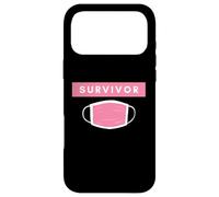 Carcasa para iPhone 17 Pro MAX Pink Face Mask Survivor Cure Cancer Patients