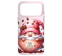 Carcasa para iPhone 17 Pro MAX Pink GNOME Coffee Mugs For Women More Coffee New Mom Life