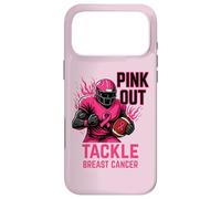 Carcasa para iPhone 17 Pro MAX Pink out Tackle Breast Cancer Awareness American Football
