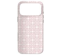 Carcasa para iPhone 17 Pro MAX Pink Pale Crosses Stars Tech Molecular Geometry Pattern