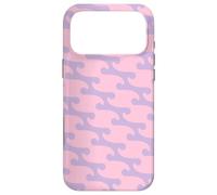 Carcasa para iPhone 17 Pro MAX Pink Pastel Purple Curls Wavy Curves Connect Playful Pattern