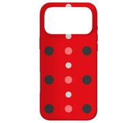 Carcasa para iPhone 17 Pro MAX Pink & Red Black Polka Dot Ladybug Cute Lady Bug Polka Dots