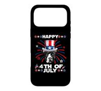 Carcasa para iPhone 17 Pro MAX Pit Bull Dog Patriotic American 4th of July Dogs Lovers