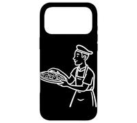 Carcasa para iPhone 17 Pro MAX Pizza Maker One Line Drawing