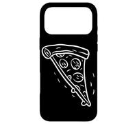 Carcasa para iPhone 17 Pro MAX Pizza Slice One Line Dibujo Comida Italiana