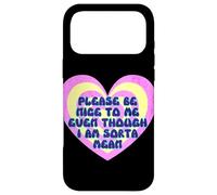 Carcasa para iPhone 17 Pro MAX Please Be Nice to Me es una Especie de corazón Retro Malvado