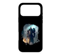 Carcasa para iPhone 17 Pro MAX Poderoso Caballero en Armadura con Espada de Fuego