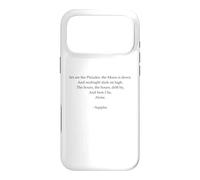 Carcasa para iPhone 17 Pro MAX Poema Safo - Soledad - Poesía Letra Griega Antigua