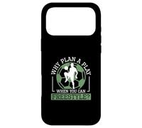 Carcasa para iPhone 17 Pro MAX por qué planificar una jugada Cuando Puedes Jugar al Estilo Libre Divertidos Jugadores de fútbol Sala