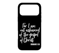 Carcasa para iPhone 17 Pro MAX Porque no me avergüenza del Evangelio de Cristo Fe en Dios