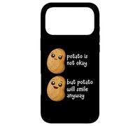 Carcasa para iPhone 17 Pro MAX Potato Is Not Okay Funny Potato Joke Meme Vegetable Potating