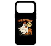 Carcasa para iPhone 17 Pro MAX Poultrygeist Funny Chicken Ghost Halloween Pun Design