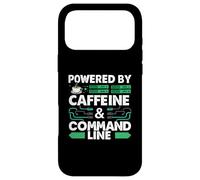 Carcasa para iPhone 17 Pro MAX Powered by Caffeine & Command Line | Developer Admin Humor