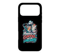 Carcasa para iPhone 17 Pro MAX Powered by Coffee and Long Shifts Humor Enfermera Turnos