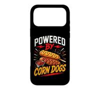 Carcasa para iPhone 17 Pro MAX Powered by Funny Corn Dogs Saying Humor Joke Gag