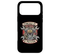 Carcasa para iPhone 17 Pro MAX Powered by Petrol & Passion VTwin Engine Motorcycle Mechanic