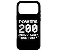 Carcasa para iPhone 17 Pro MAX Powers 200 Think Run Fast Funny Dicho Humor Hombres Mujeres Niños