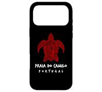Carcasa para iPhone 17 Pro MAX Praia Do Camilo Portugal Tribal Tortuga Marina Océano Arte Diseño