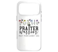 Carcasa para iPhone 17 Pro MAX Prayer Changes Things Sign Pray More Worry Less Jesus Cross