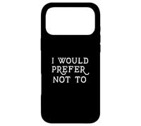 Carcasa para iPhone 17 Pro MAX Preferiría no Refranes Familiares Divertidos