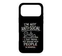 Carcasa para iPhone 17 Pro MAX Prefiero no Tratar con Gente Divertido Anti-Social