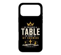 Carcasa para iPhone 17 Pro MAX Prepara una Mesa Delante de mis Enemigos Salmo 23:5