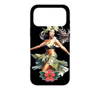 Carcasa para iPhone 17 Pro MAX Pretty Hawaiian Hula Pin-Up Girl Acuarela
