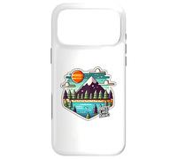 Carcasa para iPhone 17 Pro MAX Priest Lake Idaho ID Nature Pixelated Logo Vacation Design