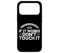 Carcasa para iPhone 17 Pro MAX Primera Regla de programación: si Funciona, no lo toques