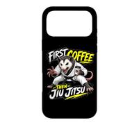 Carcasa para iPhone 17 Pro MAX Primero Café, Luego Jiu-Jitsu: Café Y Lucha Cuerpo A Cuerpo