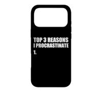 Carcasa para iPhone 17 Pro MAX Principales Razones por Las Que pospongo Broma Divertida de la Lista de procrastinadores