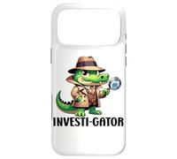 Carcasa para iPhone 17 Pro MAX Private Investigator PI Funny Alligator Pun Detective Spy