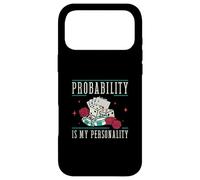 Carcasa para iPhone 17 Pro MAX Probabilidad es mi Personalidad Casino Gambling Un Distribuidor de Tarjetas