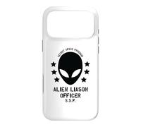 Carcasa para iPhone 17 Pro MAX Programa Espacial Secreto/Oficial de Enlace Alienígena Diseño Divertido