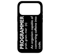 Carcasa para iPhone 17 Pro MAX Programación Humor Convertir cafeína en Programador de código