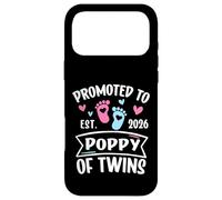 Carcasa para iPhone 17 Pro MAX Promocionado a Poppy of Twins EST 2026 Revelación de género del bebé