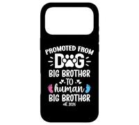 Carcasa para iPhone 17 Pro MAX Promoted from Dog Big Brother to Human Brother EST. 2026 Bro