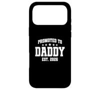 Carcasa para iPhone 17 Pro MAX Promoted to Daddy EST. 2026 Father's Day Baby Announcement