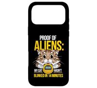 Carcasa para iPhone 17 Pro MAX Proof of Aliens Cat Hasn’t Blinked Funny Print